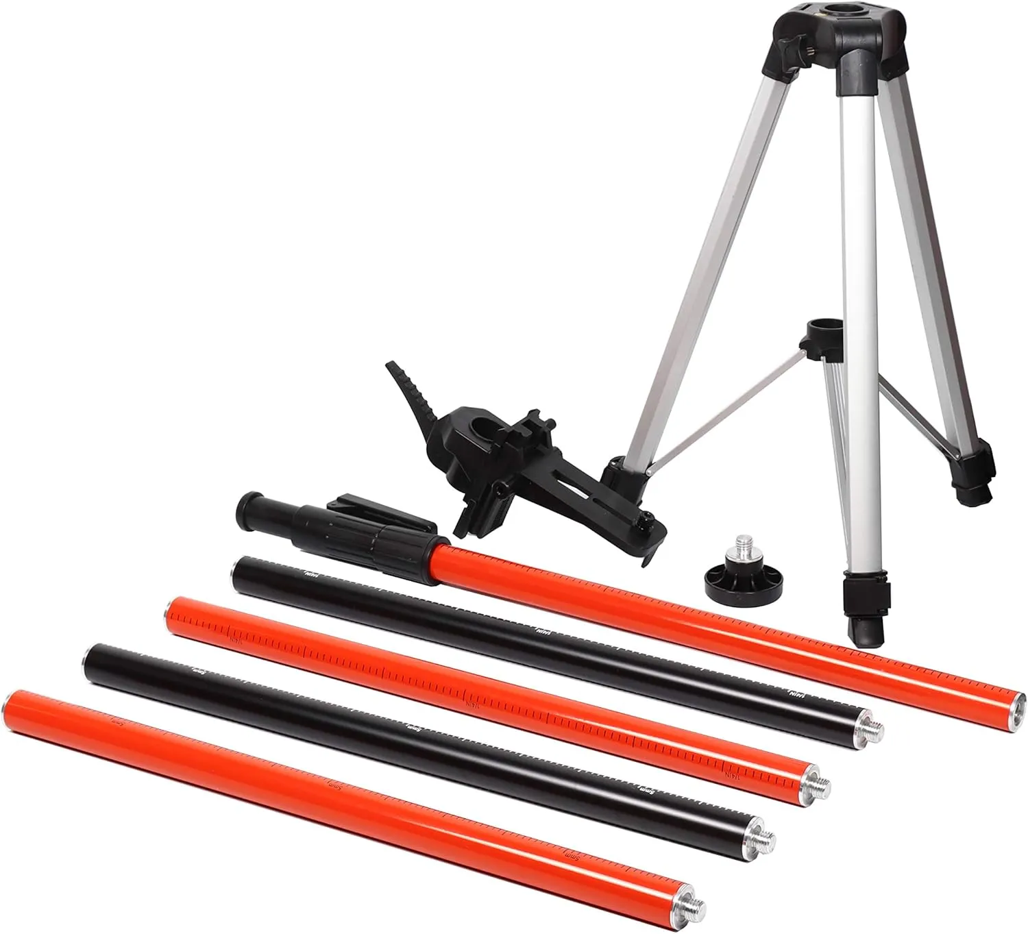 Telescoping Pole, Telescoping Laser Level Support Pole with Tripod and Mount for Lasers Level of Rotary and Line Lasers