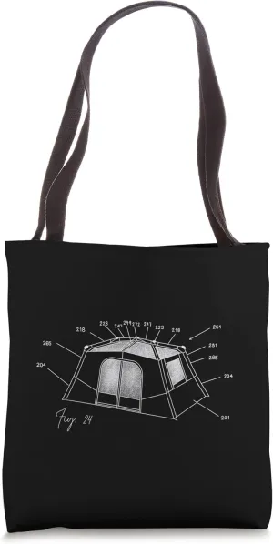 Tent Patent Tote Bag