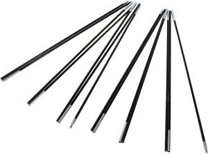 Tent Poles, Double Tent Pole Support Frames Kit Outdoor Tent Bar Tent Building Supporting Rod Tent Pole Repair Kit Replacement Tent Poles Fiberglass for Tarp, Tent, Awning, Camping