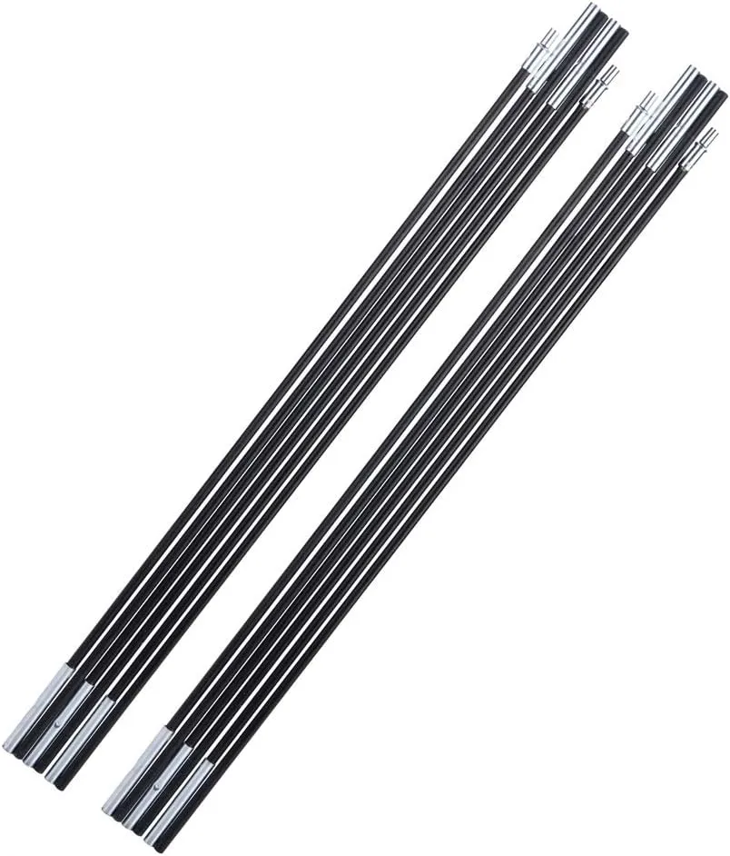 Tent Support Rod,3. Fiberglass Camping Tent Pole Bars Outdoor Sunshelter Support Rods Awning Frames Kit
