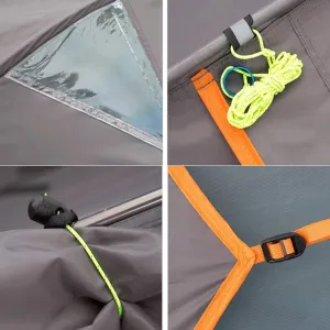 Tents for Camping Lightweight 1 Person 4 Season Tent for Backpacking Waterproof Single Person Camping Tent for Outdoor Travel Hiking Mountaineering - Easy to Set (Color : Green)