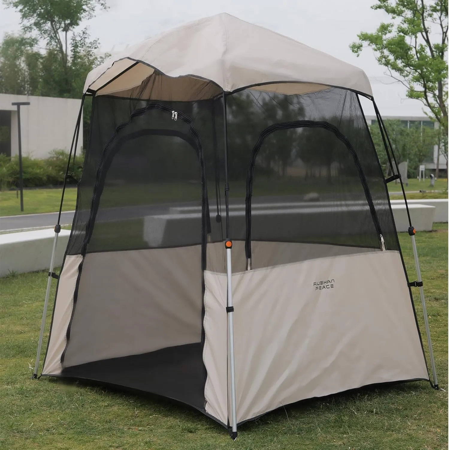 Tents for Camping Sport Instant Weather Proof Tent Pop Up Clear View Outdoor Tent with Removable Top Cover and Sealed Floor Mesh Sun Shelter for Sports Events Fishing Cheering