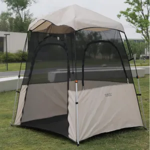 Tents for Camping Sport Instant Weather Proof Tent Pop Up Clear View Outdoor Tent with Removable Top Cover and Sealed Floor Mesh Sun Shelter for Sports Events Fishing Cheering