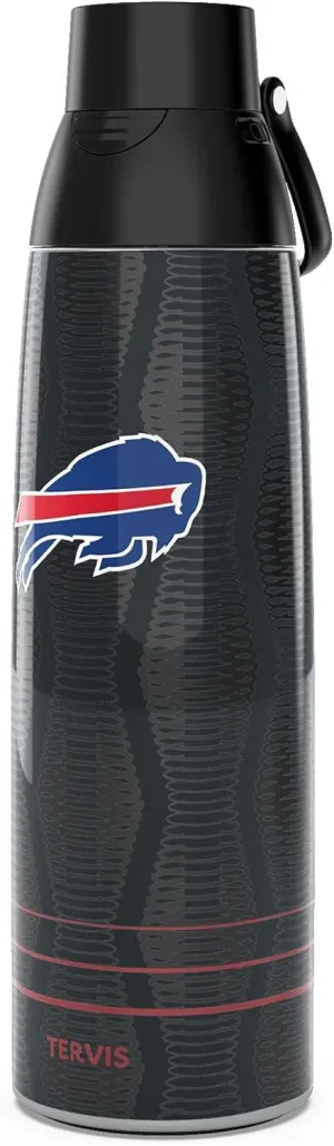 Tervis Venture Water Bottle NFL® Buffalo Bills - Full Speed Triple Walled Insulated Tumbler Travel Cup Keeps Drinks Cold & Hot, 36oz, Stainless Steel