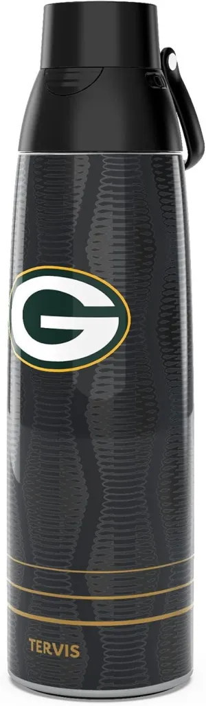Tervis Venture Water Bottle NFL® Green Bay Packers - Full Speed Triple Walled Insulated Tumbler Travel Cup Keeps Drinks Cold & Hot, 36oz, Stainless Steel