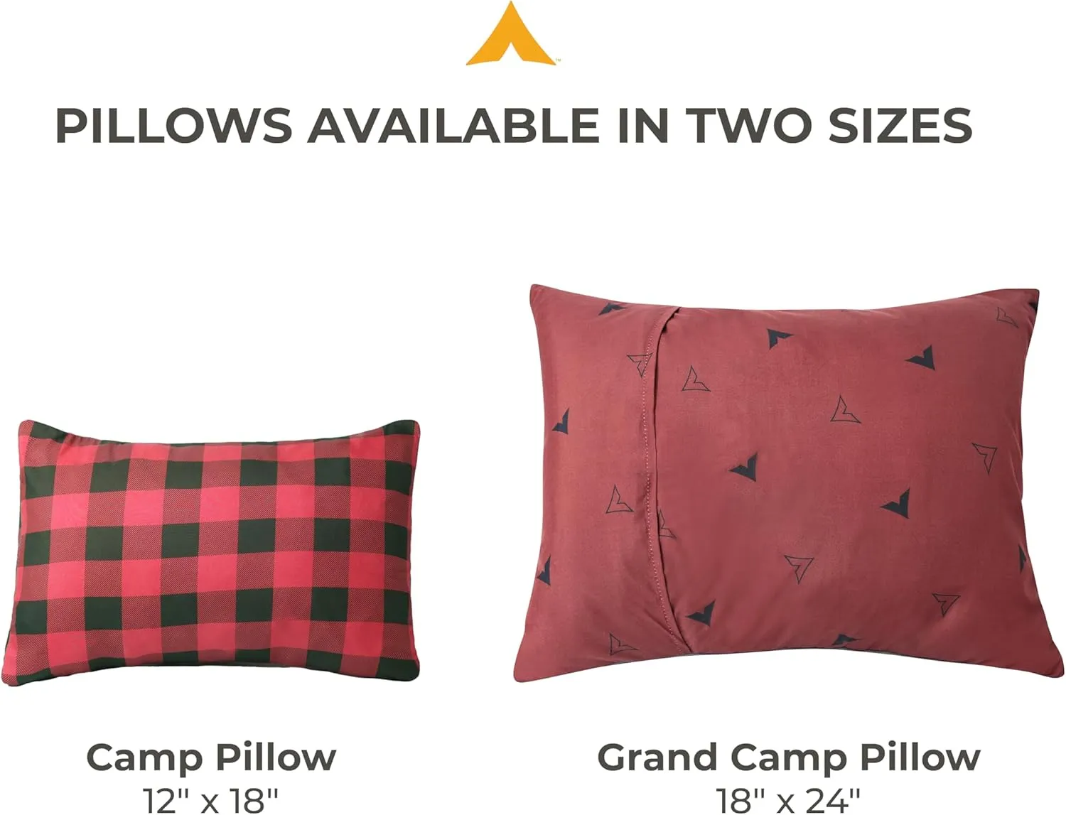TETON Sports Camp Pillow; Great for Travel, Camping and Backpacking; Washable