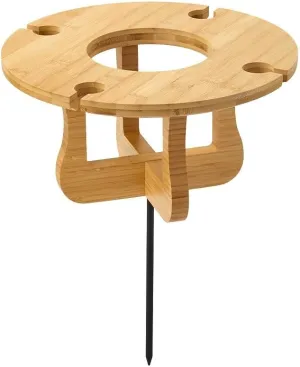 The Lakeside Collection Outdoor Wine or Beer Picnic Table - Wine