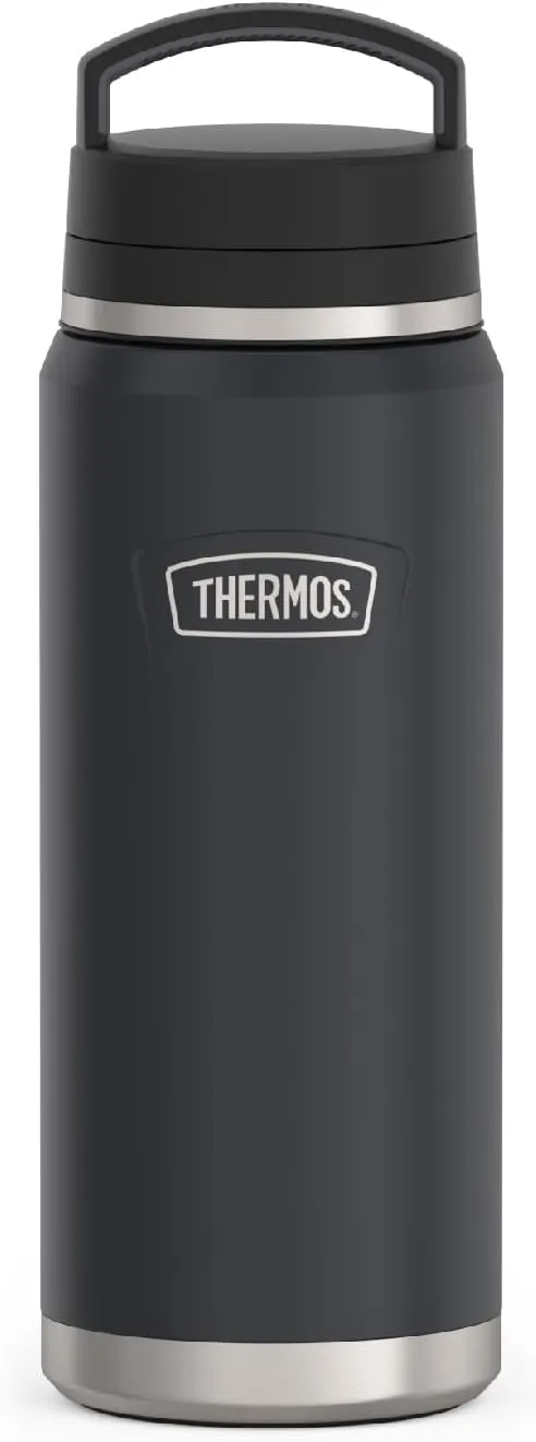 THERMOS ICON SERIES, Stainless Steel Dual Temperature Beverage Bottle, 40 oz, Graphite