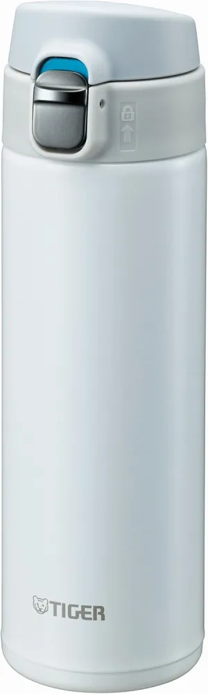 Tiger Water Bottle, 16.9 fl oz (480 ml), Direct Drinking, Stainless Steel, Mini Bottle, Sahara Mug, Lightweight, Dream Gravity, MMJ-A048-WW, Snow White