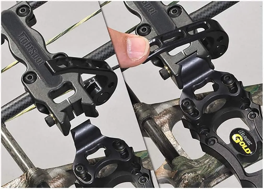 Tightspot Hunting Shooting Archery Lightweight 5-Arrow Full-Size Quiver with Quick Draw System, for Right/Left Hand