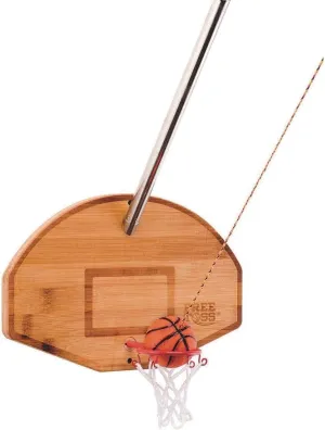 Tiki Toss Hook and Ring Toss Game for Adults & Kids - Basketball Edition - Deluxe, Hook and Ring, Free Toss Games for Outdoor/Indoor Use
