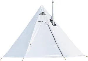 Tipi Hot Tent with Fire Retardant Stove Jack for Flue Pipes, 2~3 Person, Lightweight, Teepee Tents for Family Team Outdoor Backpacking Camping Hiking