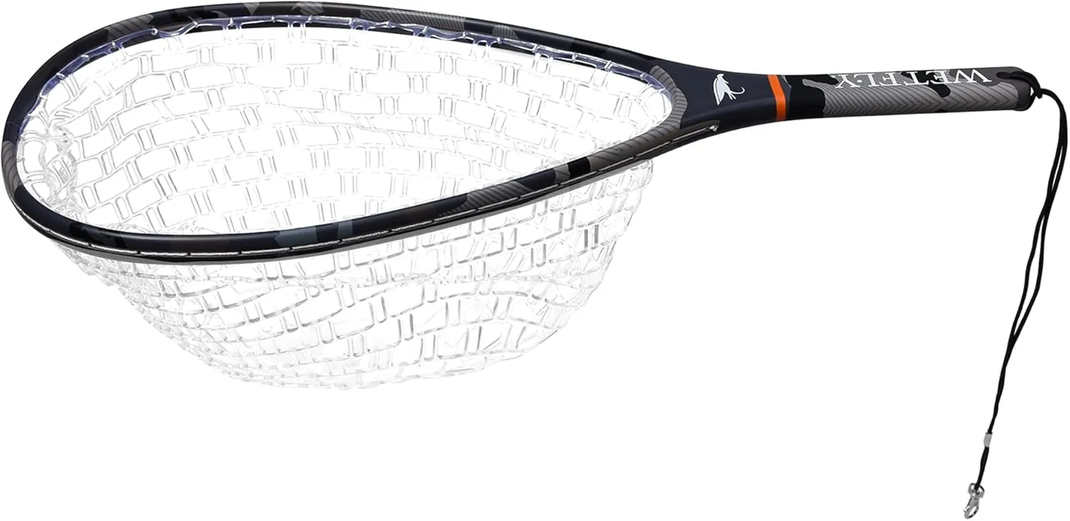 Titanium Carbon Fiber Fishing Net - Lightweight Durable Floating with Lanyard