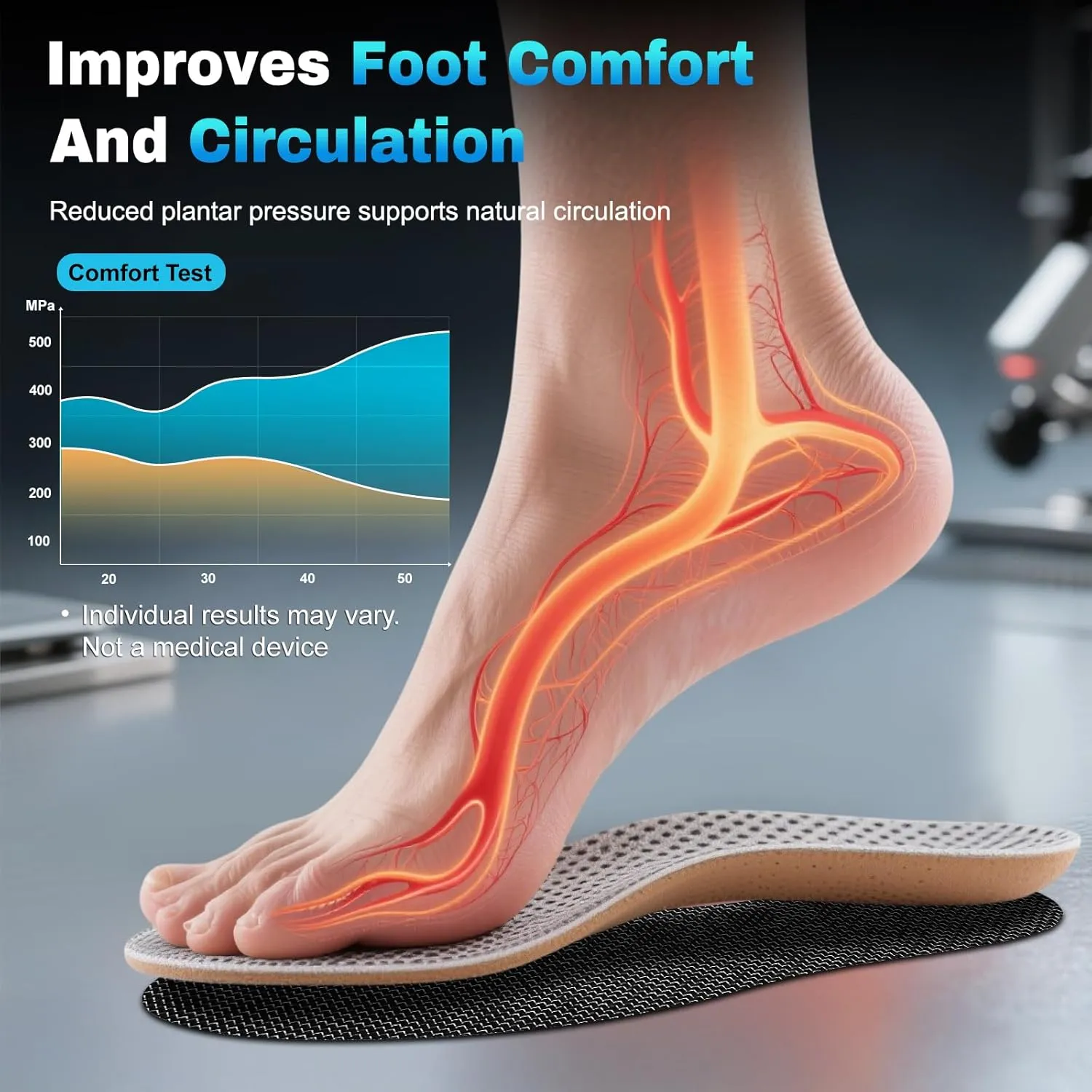 Titanium Enhances Carbon Fiber Insole, 1Pair Rigid Shoe Insert For Pain Relief Of Turf Toe, Foot Fractures, Hallux Rigidus, Limitus - Carbon Foot Plate For Sports, Hiking, Walking, Basketball, Running