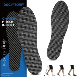 Titanium Enhances Carbon Fiber Insole, 1Pair Rigid Shoe Insert For Pain Relief Of Turf Toe, Foot Fractures, Hallux Rigidus, Limitus - Carbon Foot Plate For Sports, Hiking, Walking, Basketball, Running