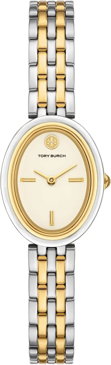 Tory Burch Women's Oval Stainless Steel Bracelet Watch