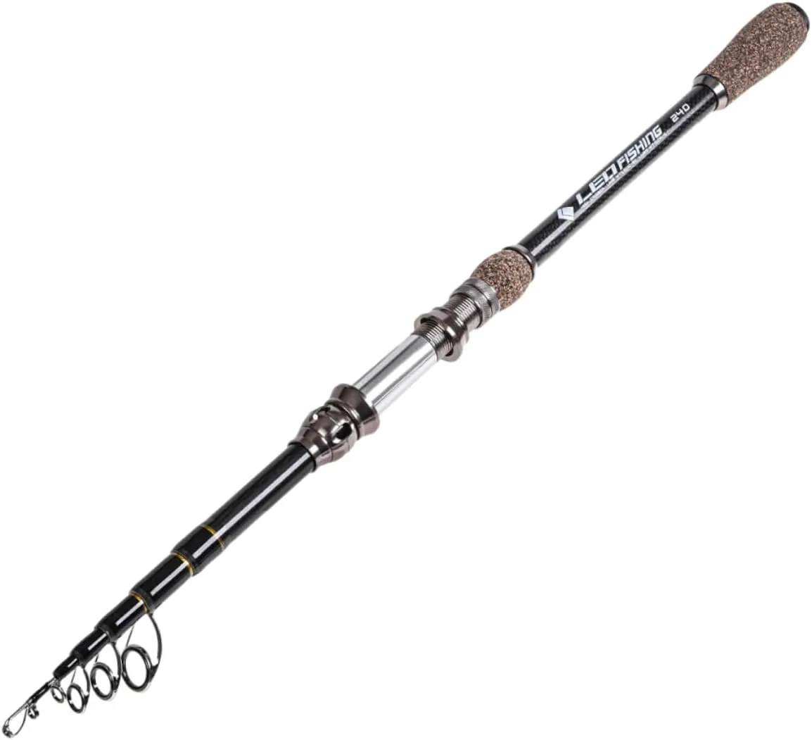 Totority 1.8M Telescopic Fishing Pole Portable Fishing Rod for Freshwater Saltwater Fishing Ergonomic Handle Tangle Design for Ocean Lake River and Stream Use