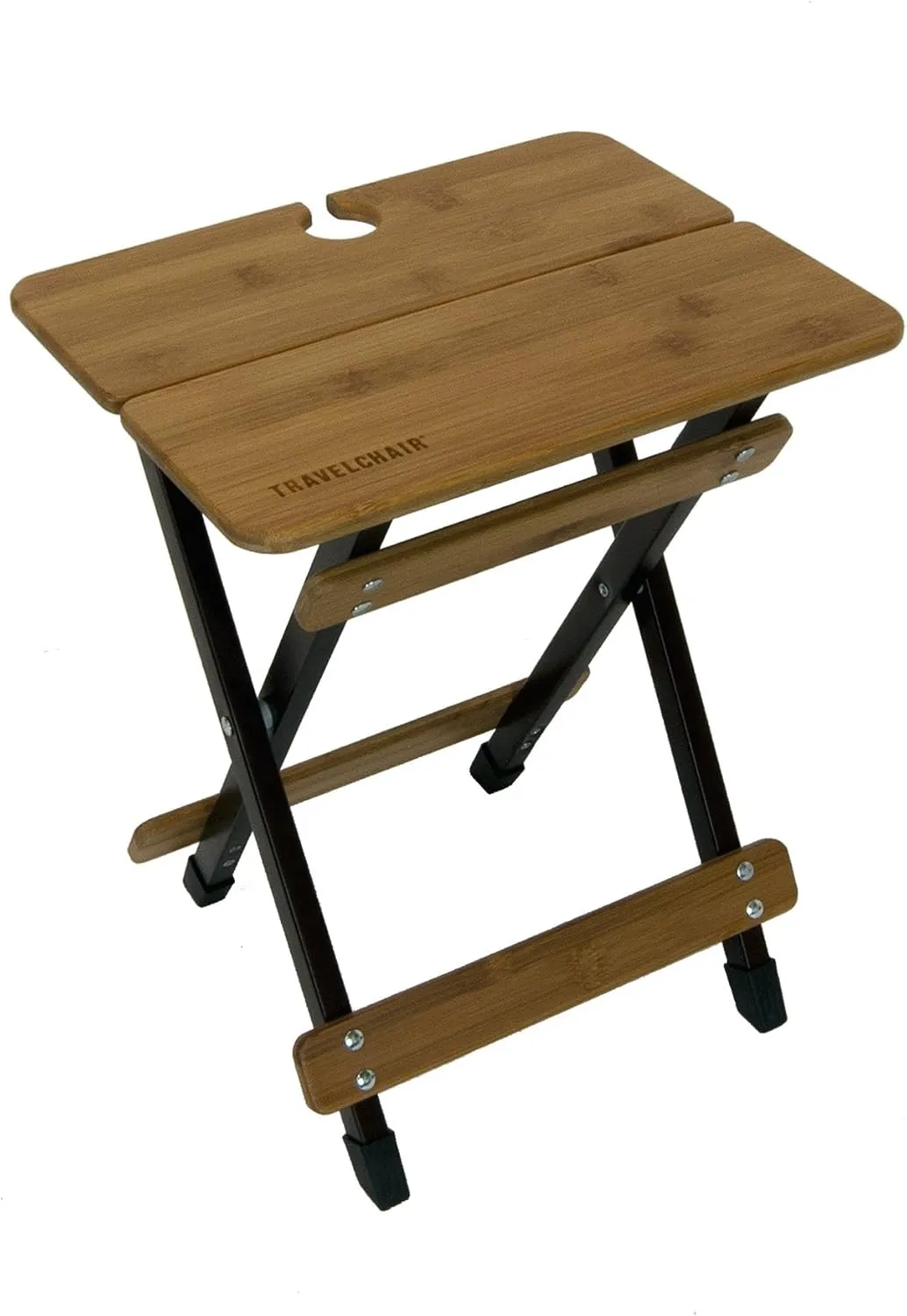 Travel Chair Kanpai Bamboo Side Table, Portable Tables for Outdoor Adventures, Folding Table