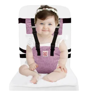 Travel Harness Seat for Toddlers - Portable High Chair for Travel | Baby Seat Harness for Golf Carts and Dining | Compact Chair for Babies - Blue - Pink