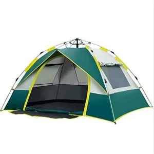 Travel Tent Automatic Camping Tent 3-4 Person Easy Instant Setup Tourist Family Backpacking Tent for Hiking Fishing for Outdoors Double (Color : Blue, Size : 34 People)