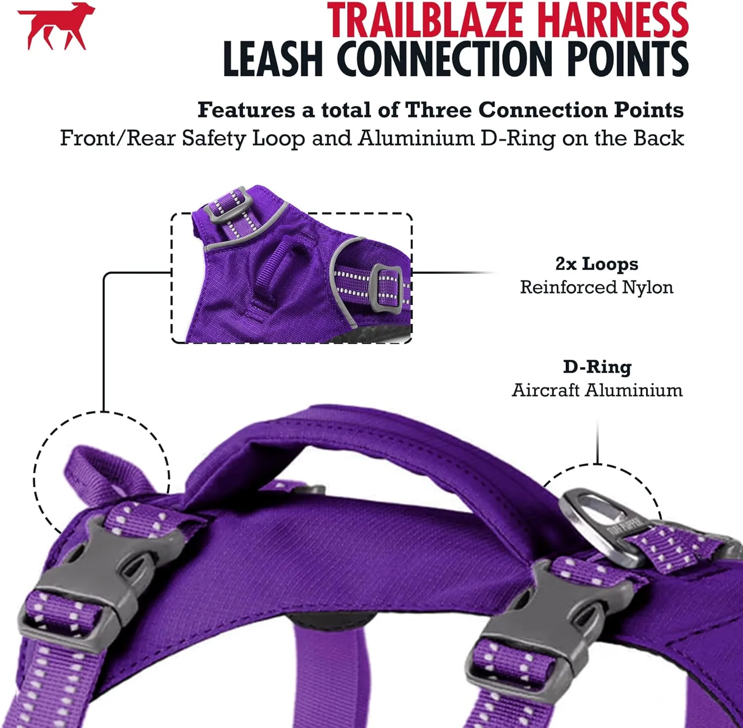 Tuff Pupper Escape Proof Dog Harness for Extra Small Dogs | No Pull Lightweight Adjustable Harness | No Escape Multifunctional Outdoor Pet Gear | Strong Durable Breathable | Secure Comfortable Fit