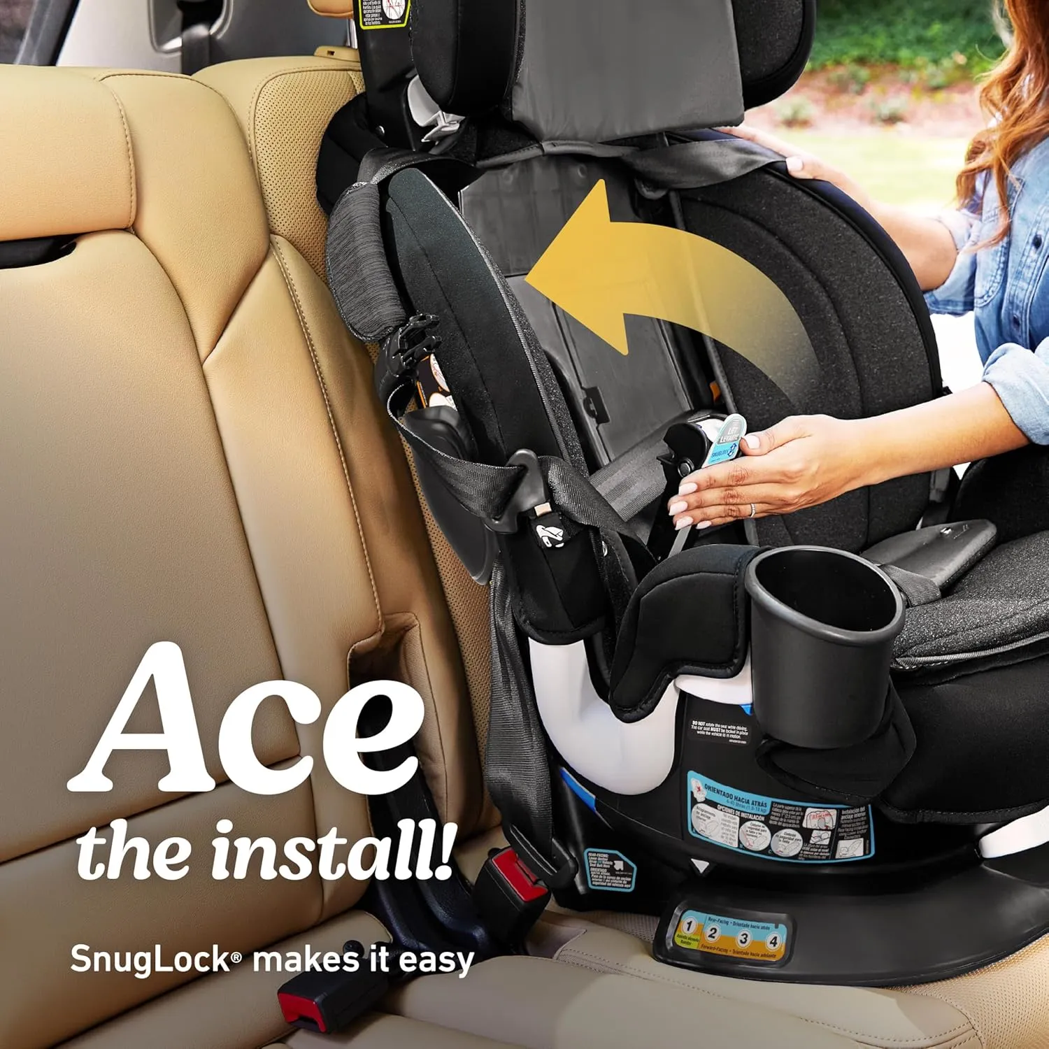 Turn2Me 3-in-1 Convertible Car Seat, Cambridge, Featuring Headrest and Harness Adjust, Easy Installation and Steel Reinforced Frame