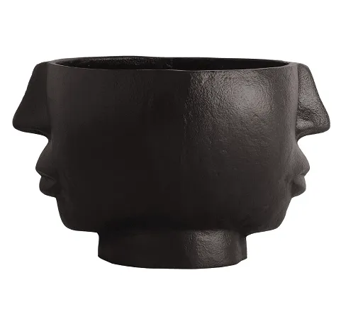 Two Face Vase Black