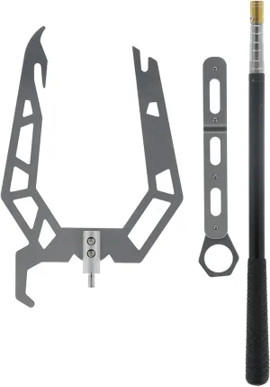 U Type Boat Hook, Multifunctional Telescopic Boat Hook Pole Ship Docking Equipment Tool for Docking telescoping Moor Boat Puller Tie Rope Hook Tool