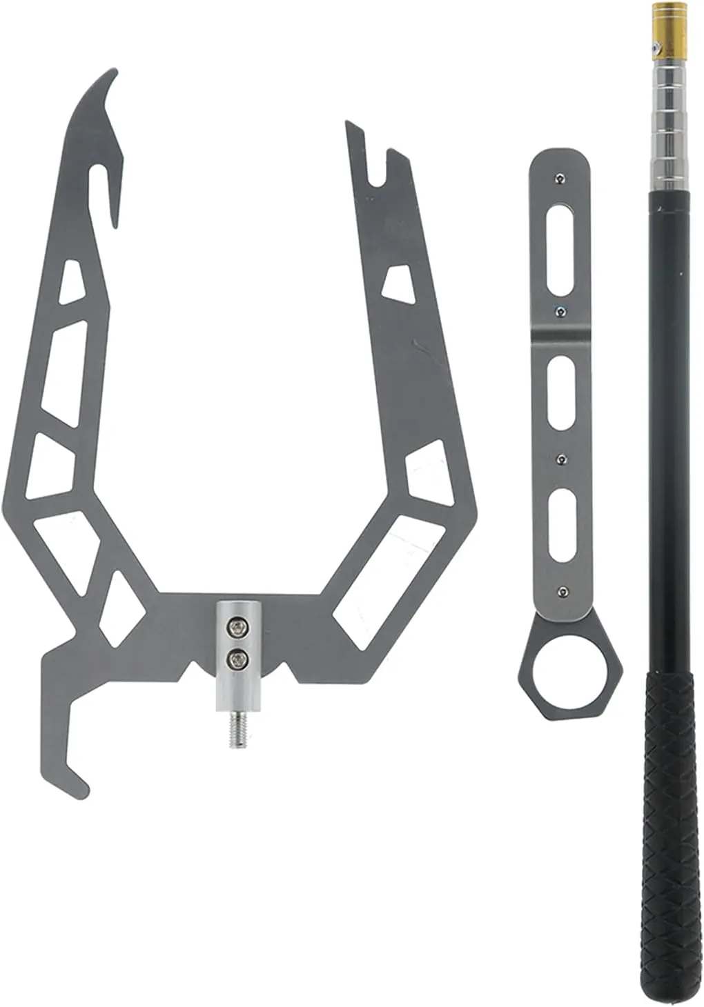 U Type Boat Hook, Multifunctional Telescopic Boat Hook Pole Ship Docking Equipment Tool for Docking telescoping Moor Boat Puller Tie Rope Hook Tool