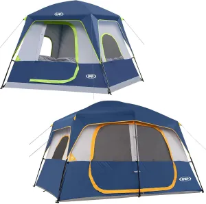 UNP Portable Cabin Tent for 4 and 8 Person Camping Tent Easy Set Up, Waterproof with Top Rainfly for Outdoor Camping/Hiking