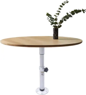 Upgraded Boat Table Pedestal, Adjustable Table Legs Table Pedestal Stand, Detachable Aluminum Alloy Rv Table Legs Stand Base Telescoping Mount Frame for RV, Yacht, Sailboat, Motorhome