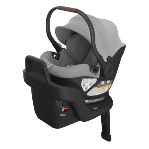UPPAbaby Aria Lightweight Infant Car Seat/Just Under 6 lbs for Easy Portability/Base with Load Leg   Infant Insert Included/Direct Stroller Attachment/Anthony (Grey/Chestnut Leather)