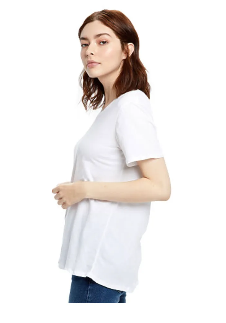 US Blanks Ladies' Short-Sleeve Loose Fit Boyfriend Tee