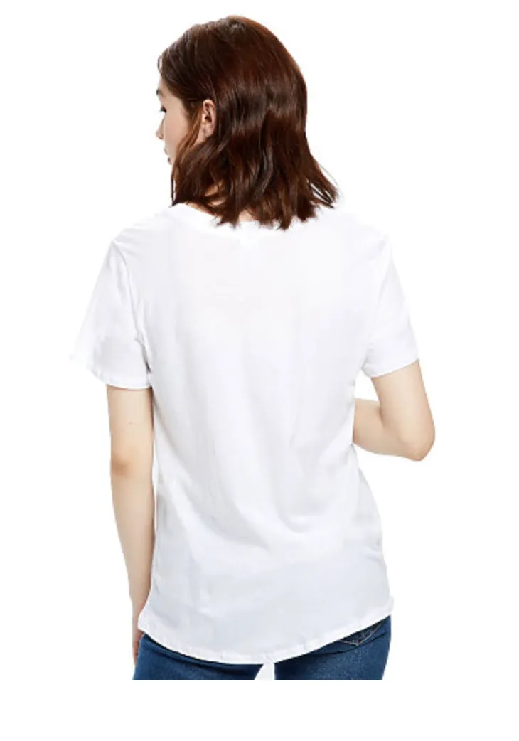 US Blanks Ladies' Short-Sleeve Loose Fit Boyfriend Tee