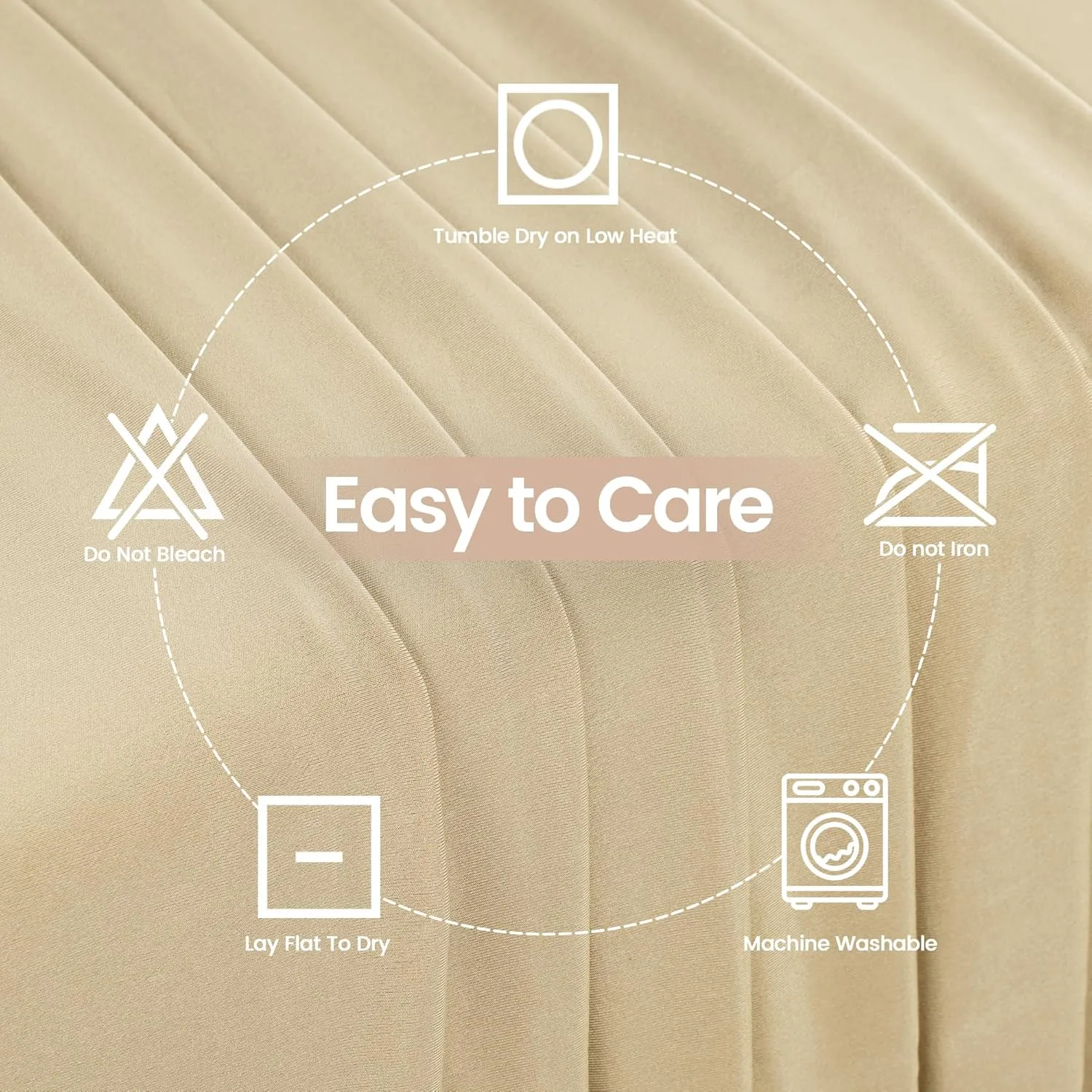 Utopia Kitchen 6FT Spandex Tablecloth [2 Pack, Champagne] 200 GSM Stretch, Fitted, Washable and Wrinkle Resistant Table Cloth Rectangle Cover for Trade Shows, Wedding, Parties [72Lx30Wx30H Inch]