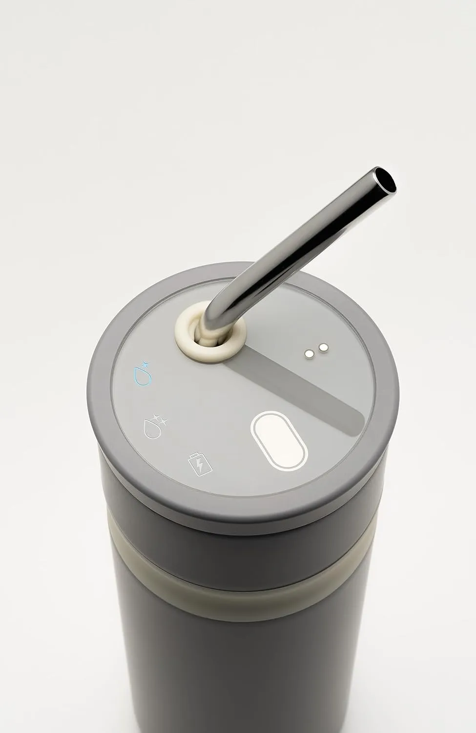 Uvio Straw Bottle (Elephant Gray)