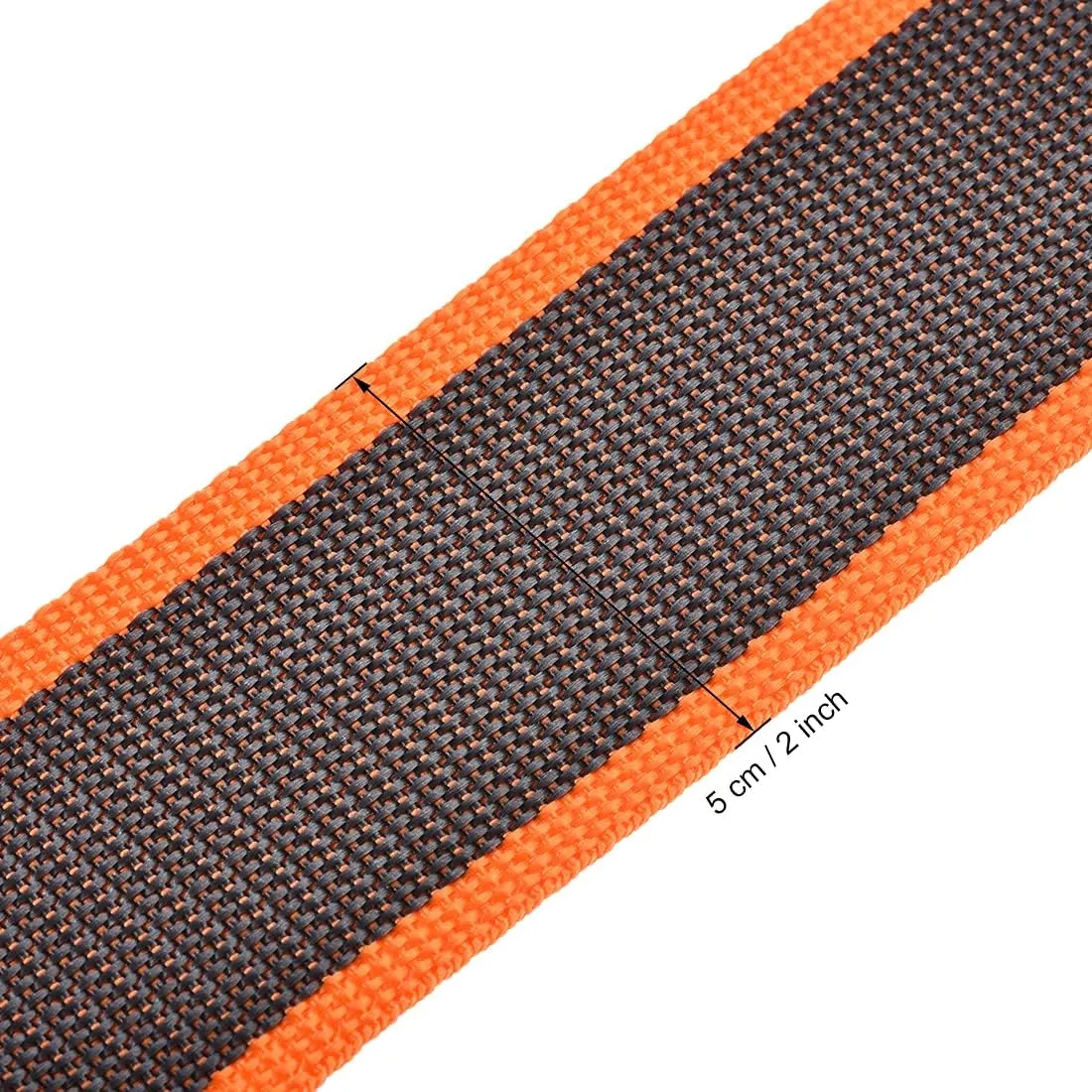 uxcell Luggage Straps Suitcase Belts with Buckle Label, 2x78 2Mx5cm Adjustable PP Travel Bag Packing Accessories, Orange Gray 4Pcs