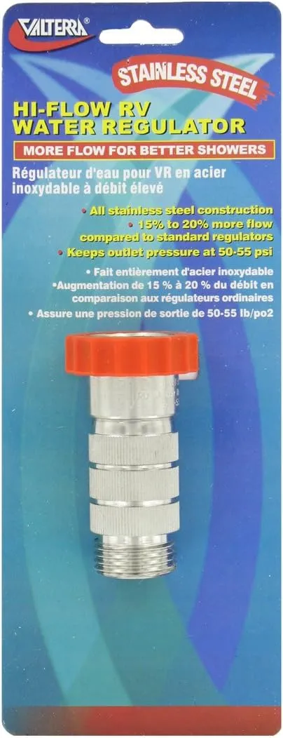 Valterra A01-1114VP High Flow Stainless Steel Water Regulator