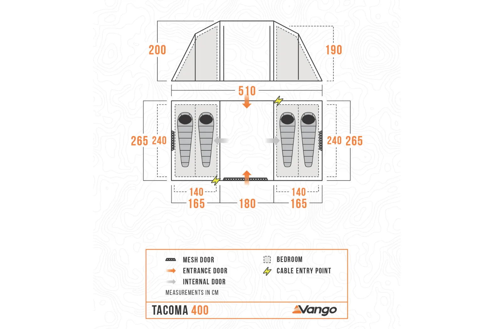 Vango Tacoma 400 Tent Package (Footprint Included)