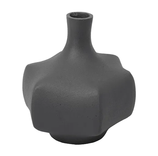 Verdant Metal  grey texture Vase
