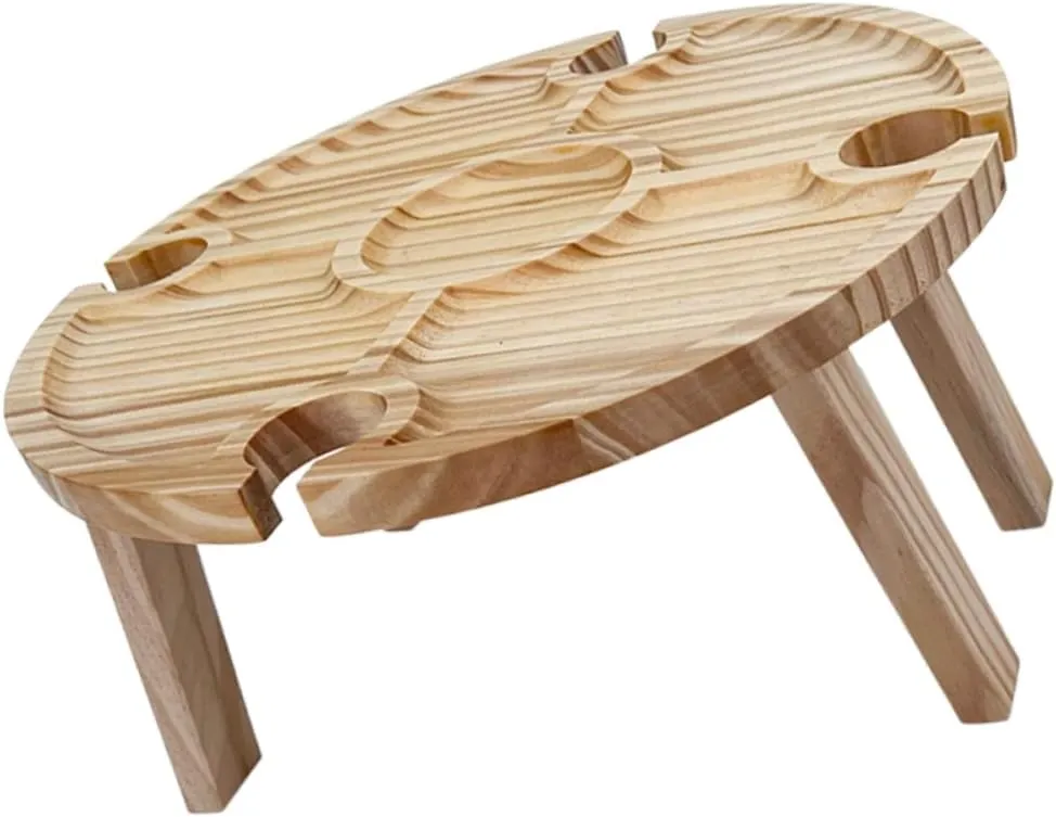 VICASKY Folding Camping Table Portable Low Beach Table for Outdoor Picnics Lightweight and Easy to Carry for Wine Fruit and Dining Camping Accessory