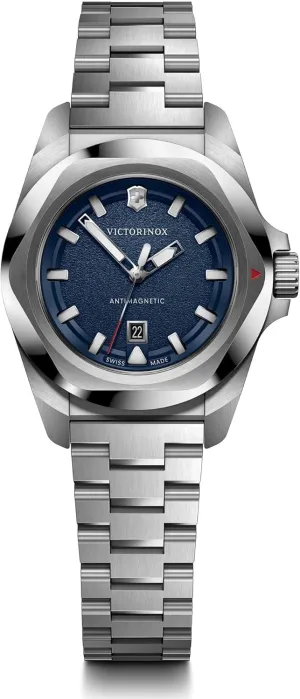 Victorinox I.N.O.X. Small Blue Dial Stainless Steel Bracelet Watch 32mm - 242038