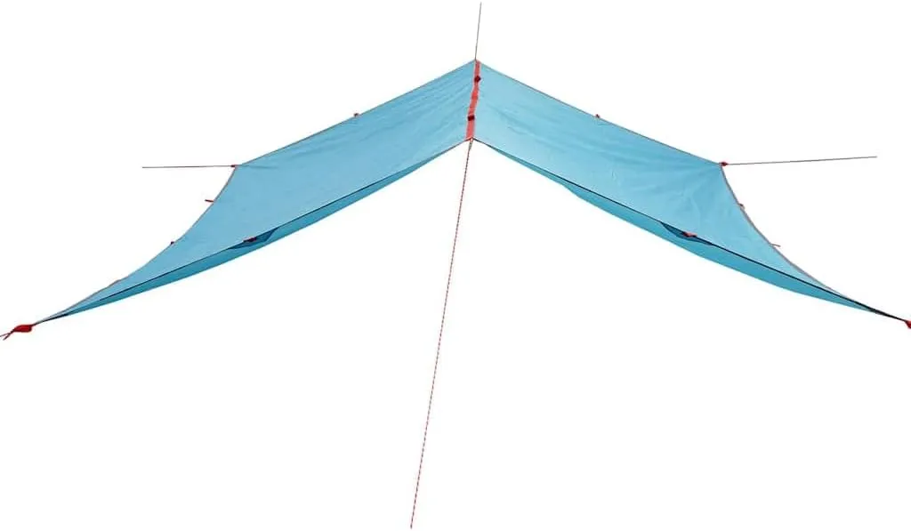 vidaxl Camping tarp - Blue 118.1x115.7 Waterproof shelter for Outdoor, Hiking, Trekking, Survival - Lightweight & Portable with Carry Bag