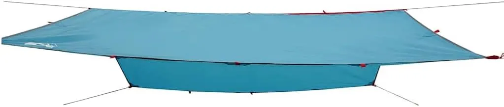 vidaxl Camping tarp - Blue 118.1x115.7 Waterproof shelter for Outdoor, Hiking, Trekking, Survival - Lightweight & Portable with Carry Bag