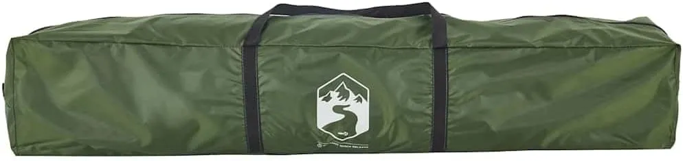 vidaXL Camping Tent 5-Person, Garden Shelter, Portable Canopy for Outdoor Patio Hiking, Lightweight Dome Tent, Blackout Tent, Green Quick Release