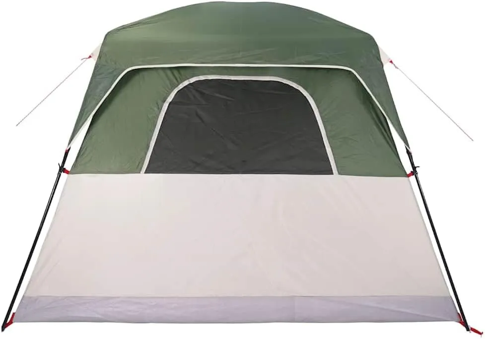 vidaXL Camping Tent Cabin 4-Person Green Waterproof, Tent, Camping shelter, Garden shelter, Garden Tent, Outdoor shelter, Lightweight Tent