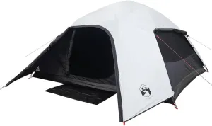 vidaXL Camping Tent Dome 4-Person White Blackout Fabric Waterproof, Tent, Camping shelter, Garden shelter, Garden Tent, Outdoor shelter