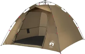 vidaXL Fishing Tent 4-Person, Foldable Camping Shelter, Garden Tent, Outdoor Shelter, Portable Canopy, Fishing Shelter, Olive Green Quick Release