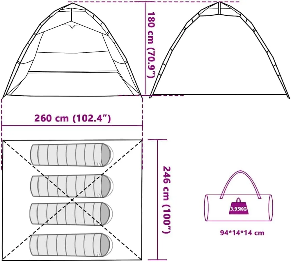 vidaXL Fishing Tent Fishing Tents Tent