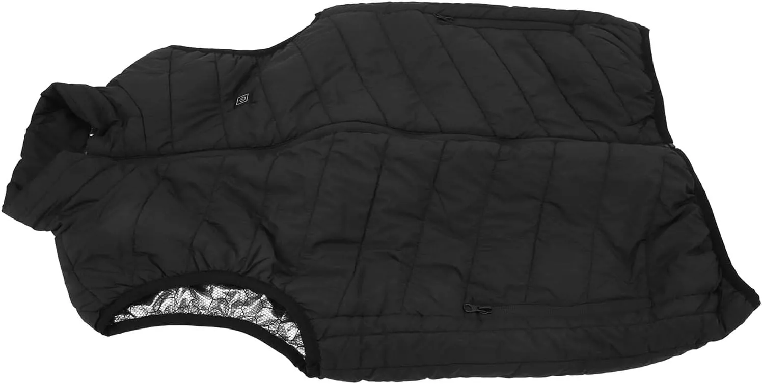VINGVO Electric Warming Vest, Fine Lining Lightweight Smart Heated Vest 3 Levels Adjustment Carbon Fiber for Outdoor Skating